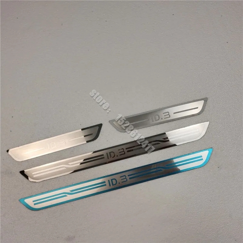 

Для Volkswagen ID.3 VW ID3 2020-2024 наклейка из нержавеющей стали накладка/накладка на порог приветствия педаль Стайлинг автомобиля