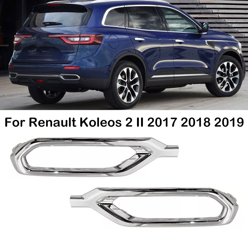 

Для Renault Koleos 2 II 2017 2018 2019, задний бампер автомобиля, хромированная декоративная накладка, декоративная рамка 85081708 Р 850865616 Р