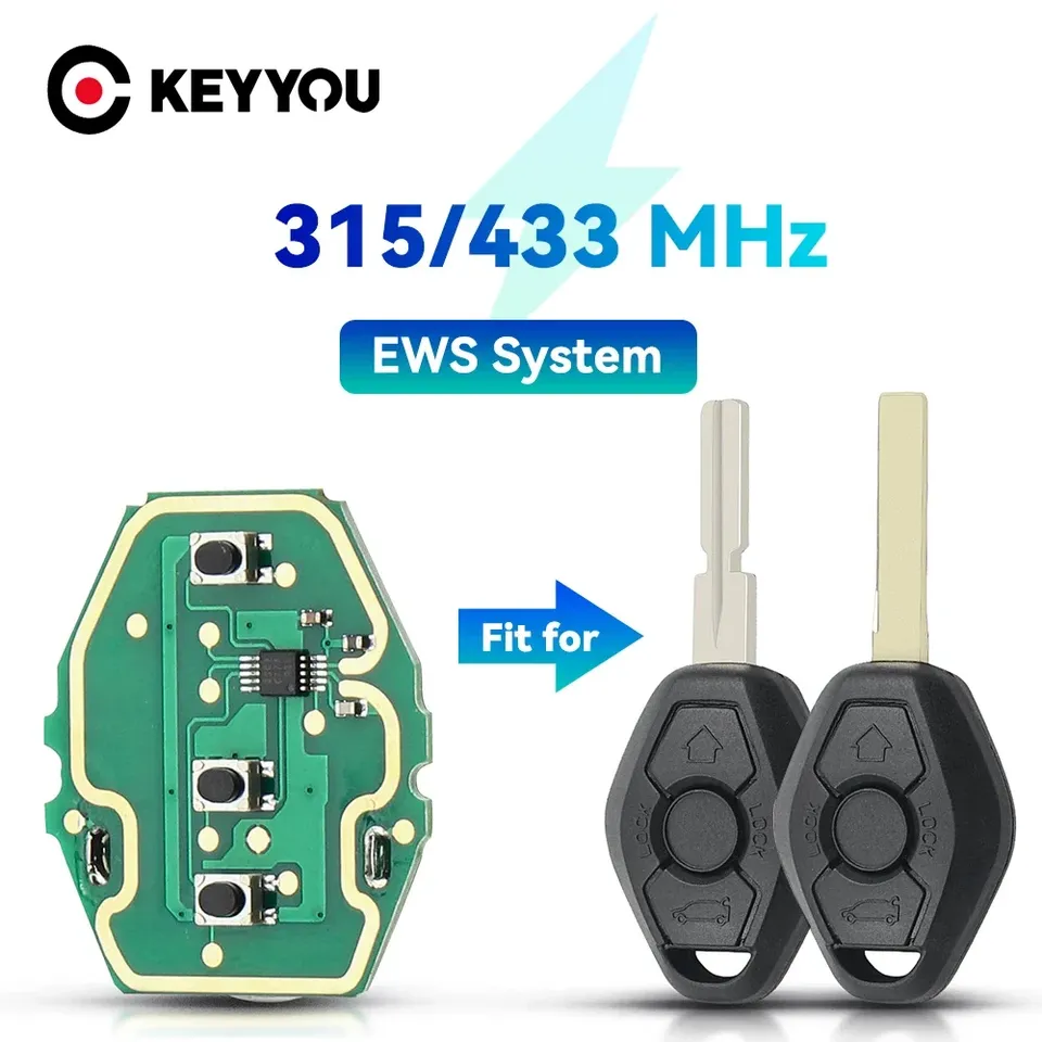 

KEYYOU для BMW EWS X3 X5 Z3 Z4 1/3/5/7 1 3 5 7 X3 X5 Z3 серии EWS System 3-кнопочный пульт дистанционного управления автомобильным ключом