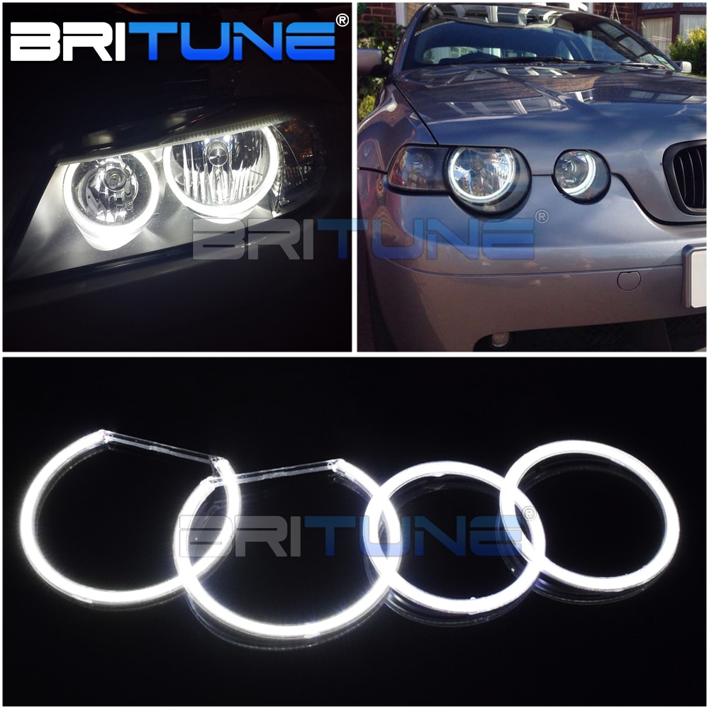

COB ангельские глазки тюнинг для BMW E46 ti/td Compact E83 E91 E90 X3 галогенные фары LED Halo DRL Автомобильные фары аксессуары модернизация