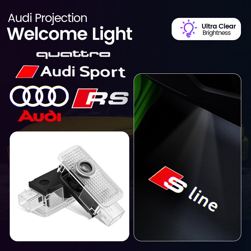 

Лазерный проектор для Audi A3 8V 8P A6L A5 A7 Q3 Q5 Q7 A4 B5 B6 B7 B8 A1 RS TT S3 S6 Sline Quattro