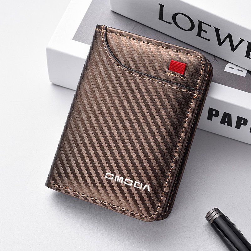 

PU Leather Car Emblem Wallet Mini Credit Card Purse Portable Small Wallet For Chery OMODA 5 S5 O5 E5 C5 PRO PHEV Car Accessories