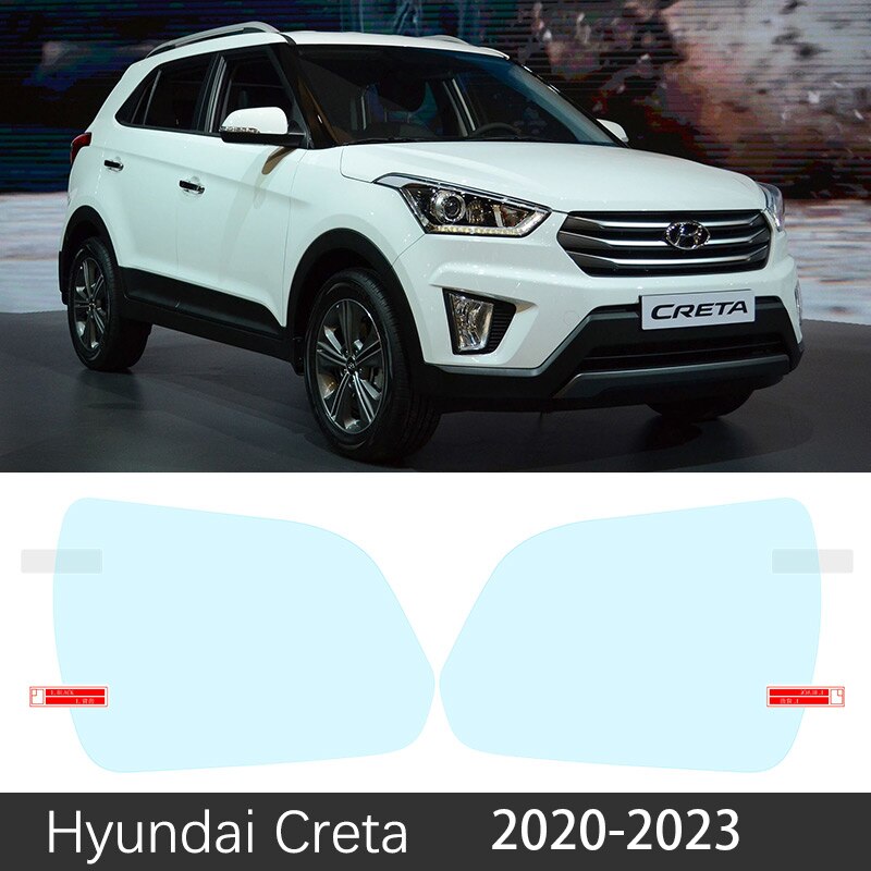 

Для Hyundai Creta ix25 25 2014 ~ 2023 полное покрытие противотуманная пленка крышка зеркало заднего вида непромокаемая противотуманная пленка автомобильные аксессуары