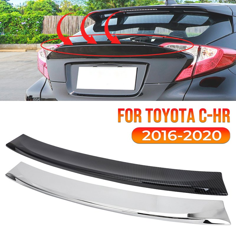 

Спойлер для Toyota C-HR CHR C HR 2016 2017 2018 2019 2020 ABS Спойлер для крыла багажника из настоящего углеродного волокна