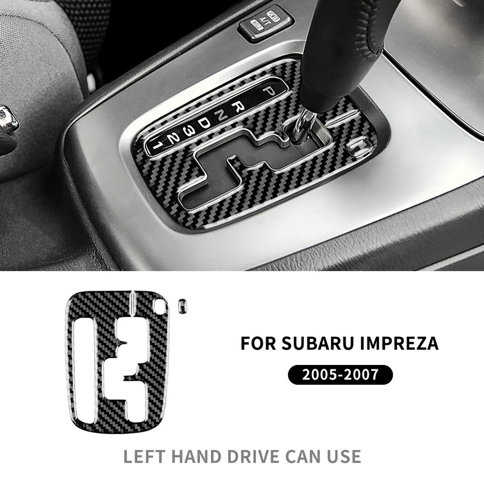 

Для Subaru Impreza 2005 2006 2007, панель переключения передач, настоящая мягкая наклейка из углеродного волокна, аксессуары для интерьера