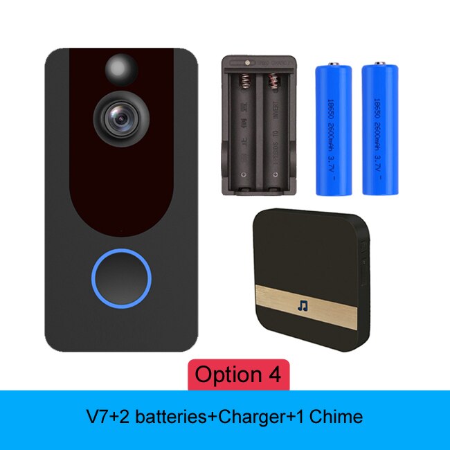 

EKEN V7 Беспроводной дверной звонок Камера 1080P Wi-Fi Дверной звонок Умная безопасность Домофон Опция Водонепроницаемая крышка Облачное хранилище Дом Звонок