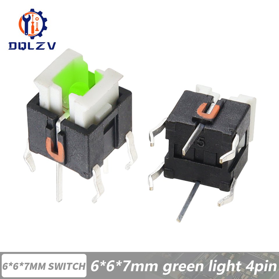 

Микропереключатели DQLZV 6*6 мм зеленый/желтый/красный/белый/синий