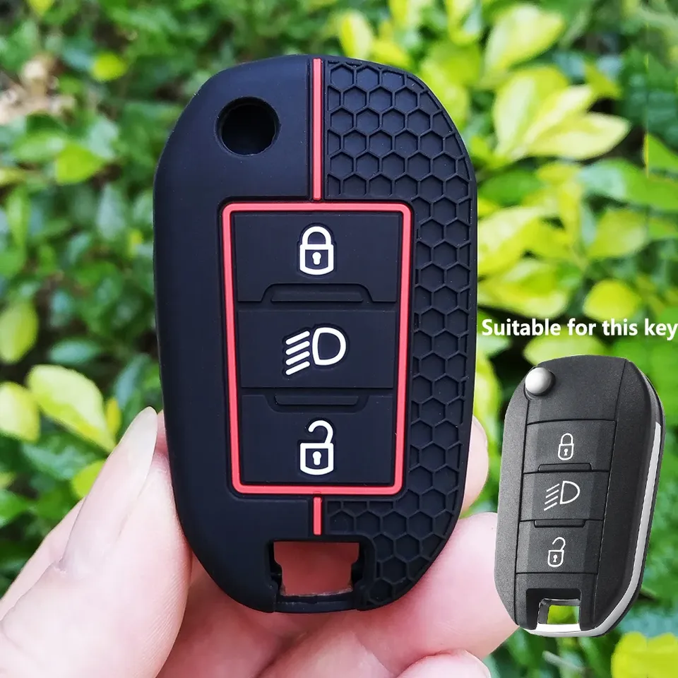 

Новый силиконовый чехол для ключей от автомобиля для Citroen C5 C3 C4 C8 Berlingo для Peugeot Partner Rifter 208 308 508 407 2008 3008 Expert