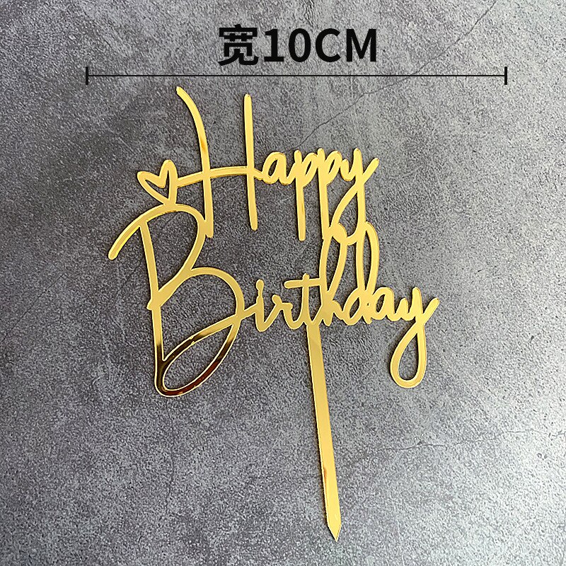 

Золотые и розовые акриловые топперы для капкейков MJCakedecor