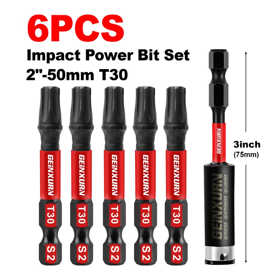 

Geinxurn 2-дюймовый Набор Из 2 Сильных Магнитных Сверл С Головкой Torx S2