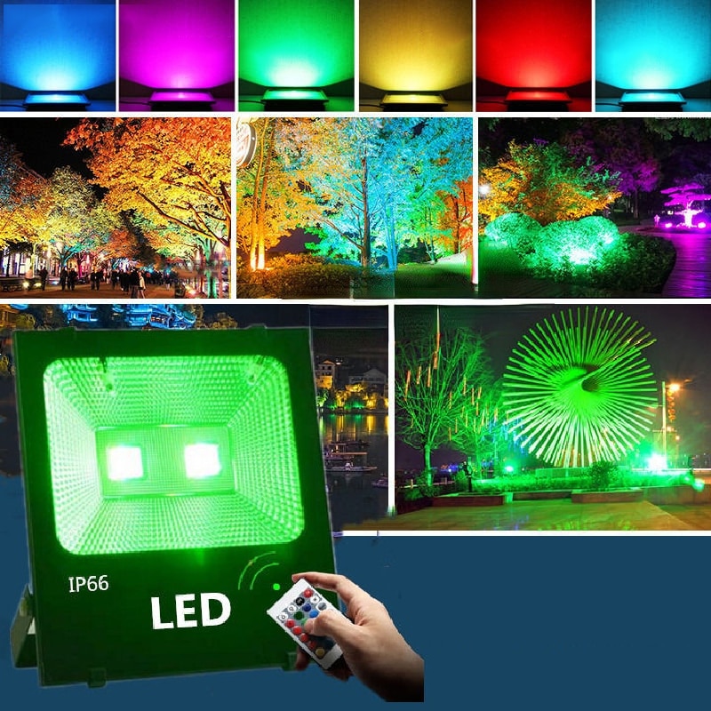 

KINLAMS RGB цветной светодиодный прожектор