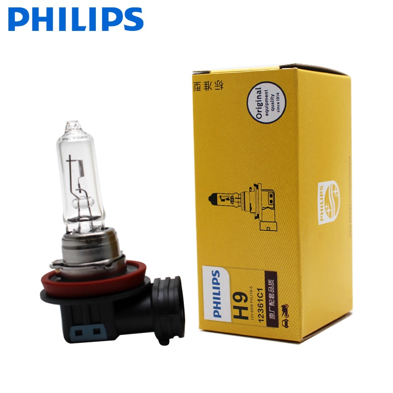 

Лампа Philips H9 для автомобильных фар, оригинальная галогенная лампа для фар головного света, цоколь ECE, 65 Вт, 12361 C1, 1X