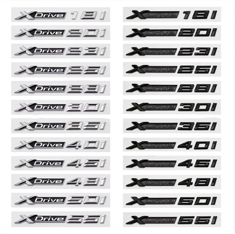 

3D ABS автомобильный брызговик, задний флэш-диск, 18i 20i 23i 25i 28i 30i 35i 40i 45i 48i 50i 55i эмблема значок для X3 X5 X6 наклейка