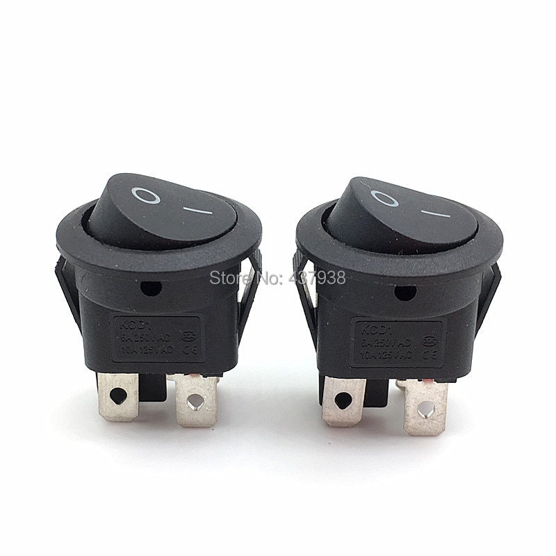 

Переключатель KCD1 224N черный 5 шт
