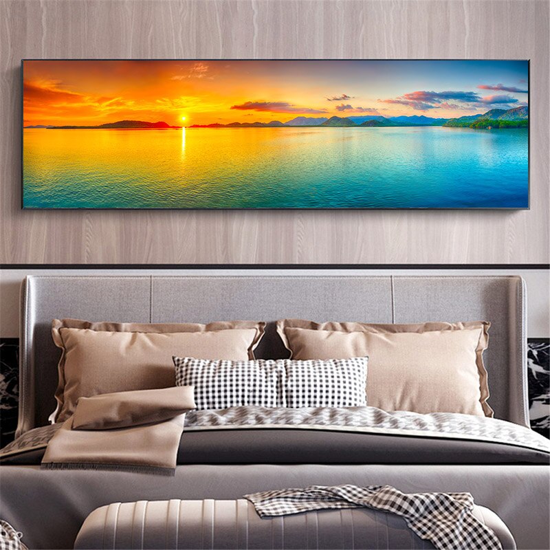 

Настенная картина SELFLESSLY ART Морской закат на холсте