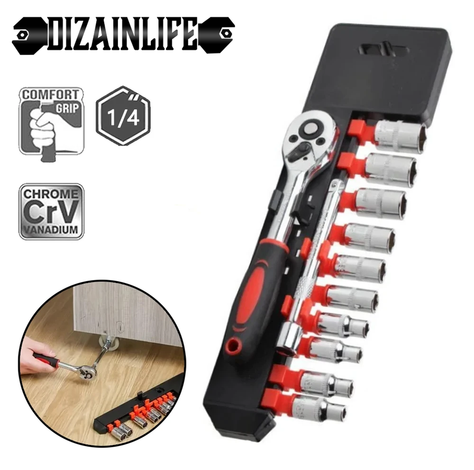 

Набор Ключей Torx 1/4 Дюйма, 12 Шт., С Трещоткой, Многофункциональный Инструмент Для Ремонта Автомобилей И Лодок