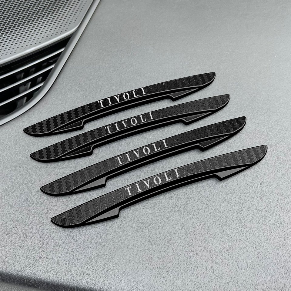 

Наклейки на дверь против царапин для Ssangyong Korando Kyron Musso Rexton Tivoli Actyon, резиновый материал, защитная пленка