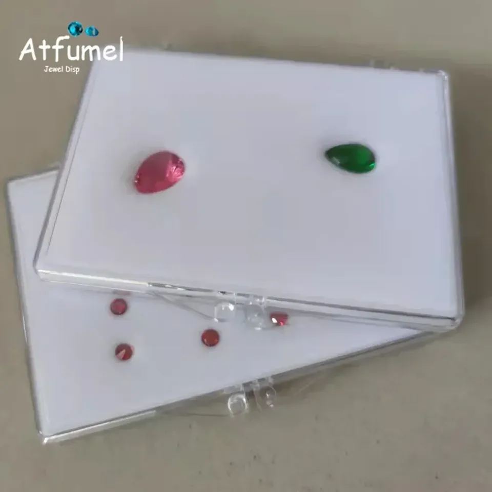 

Коробка для хранения ювелирных изделий ATFUMEL, бархат+ПП, белая