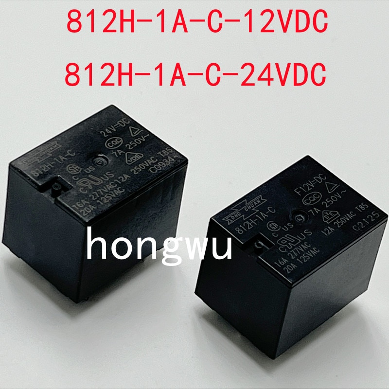 

100% оригинальный новый 2 шт. 812H-1A-C-12VDC 812H-1A-C-24VDC реле 16A 4 контакта