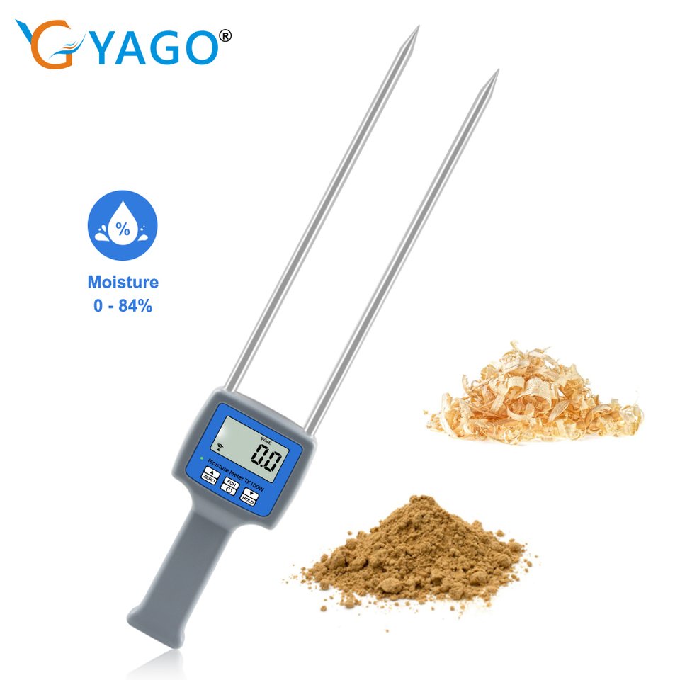

Professional Meter Moisture Meter Water Tester With Metal for Wood Chips, Sawdust, Powder, Hay Bales, Peat.