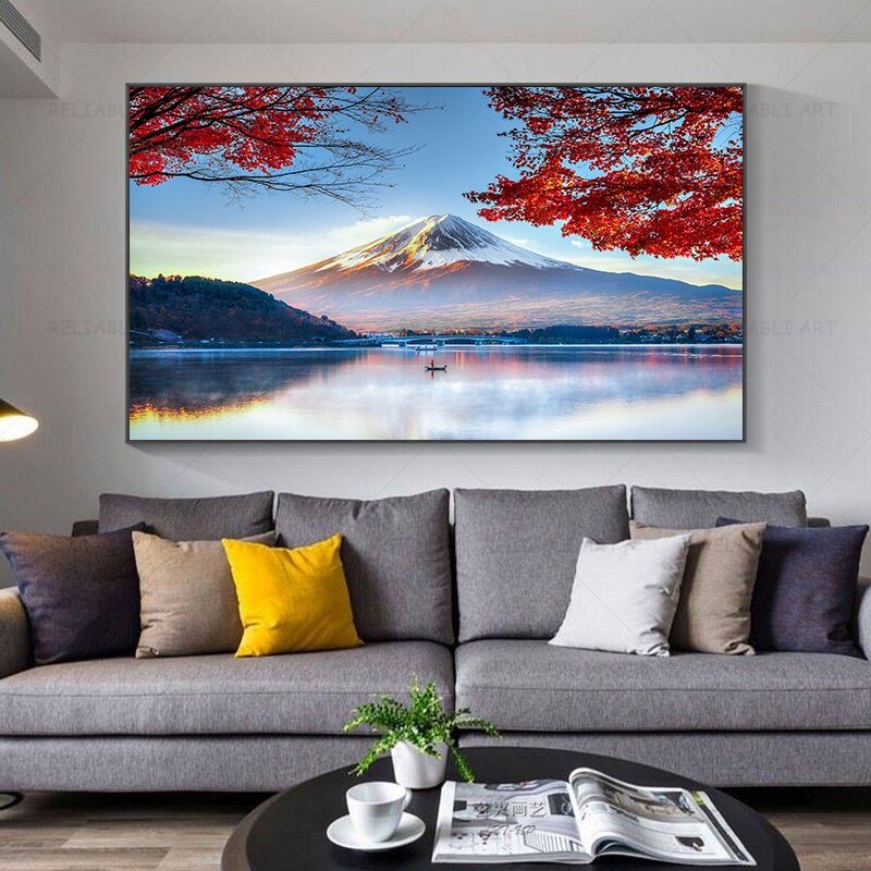 

RELIABLI ART картина на холсте "Япония, Весенняя Гора Fuji", вишневые цветы