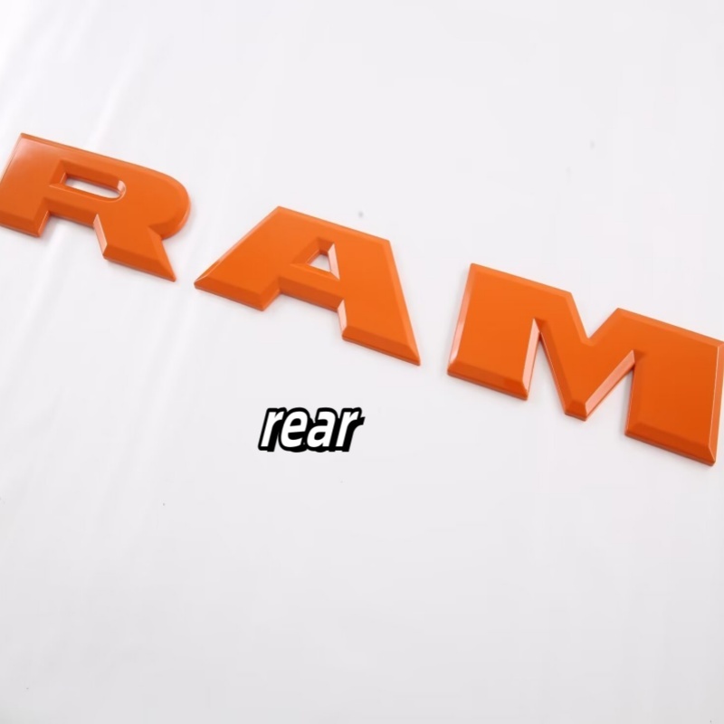 

Для Dodge Ram 2023-2024 ABS переднее заднее рулевое колесо эмблема черный узор из углеродного волокна Модифицированная фоторамка