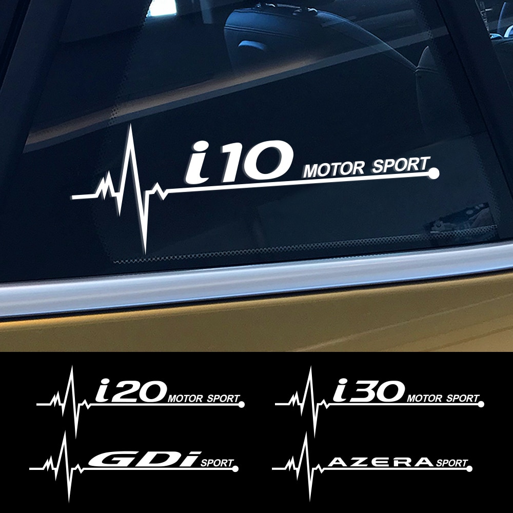 

2 Шт. Наклейки На Боковое Окно Автомобиля Для Hyundai I40 I30 I10 I20 IX35 IX20 Solaris Azera SantaFe GDi Sonata Аксессуары Д...