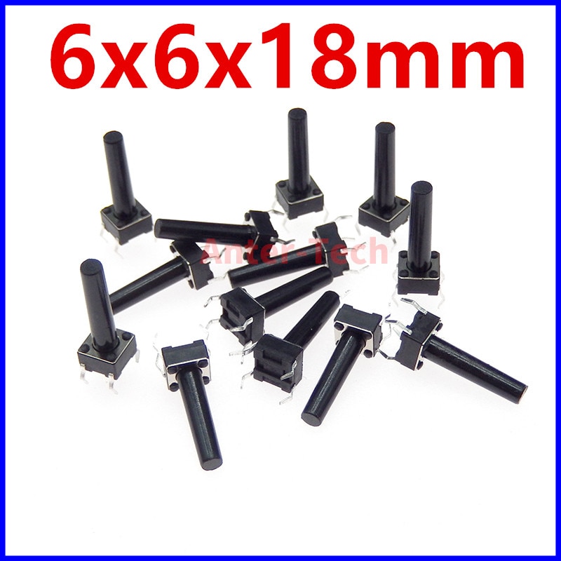 

20 шт. DIP 6x6 6x6x18 6*6*18 мм кнопочный переключатель фотоэлементов сенсорный переключатель выключатель питания 4 контакта