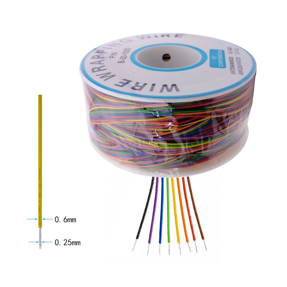 

Voktta Провод луженая медь 30AWG 8 цветов 250 м