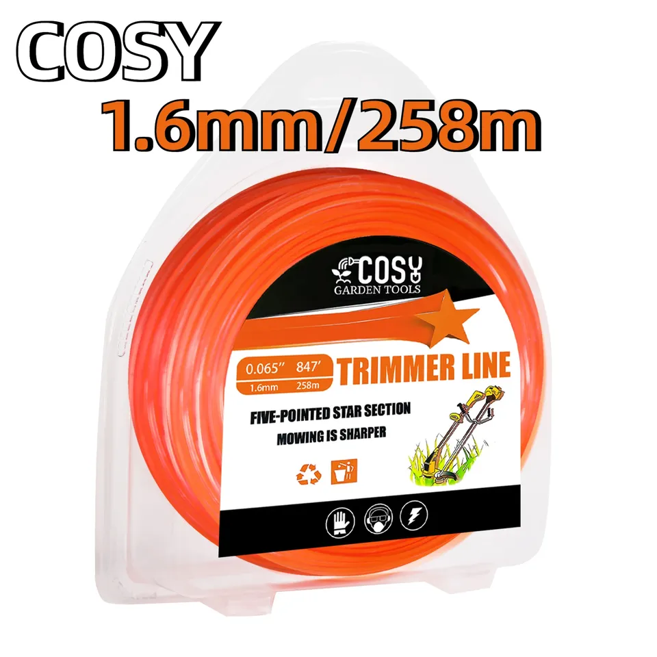 

Леска для триммера COSY GARDEN TOOLS 2.7мм/3.3мм/4.0мм