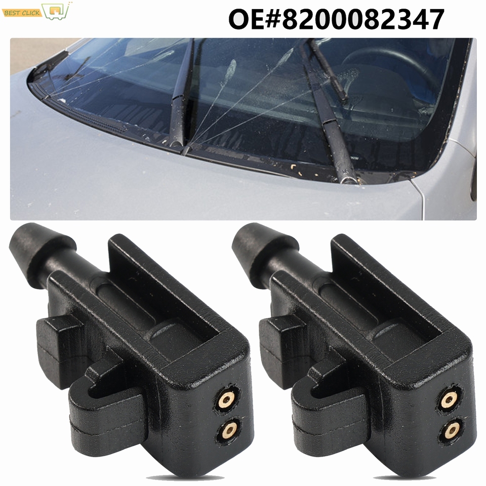 

2 шт./компл. форсунка омывателя переднего стекла для Renault Grand Scenic 2/ Megane MK 2 3 2003-2006 2007 2008 2009 OE # 8200082347