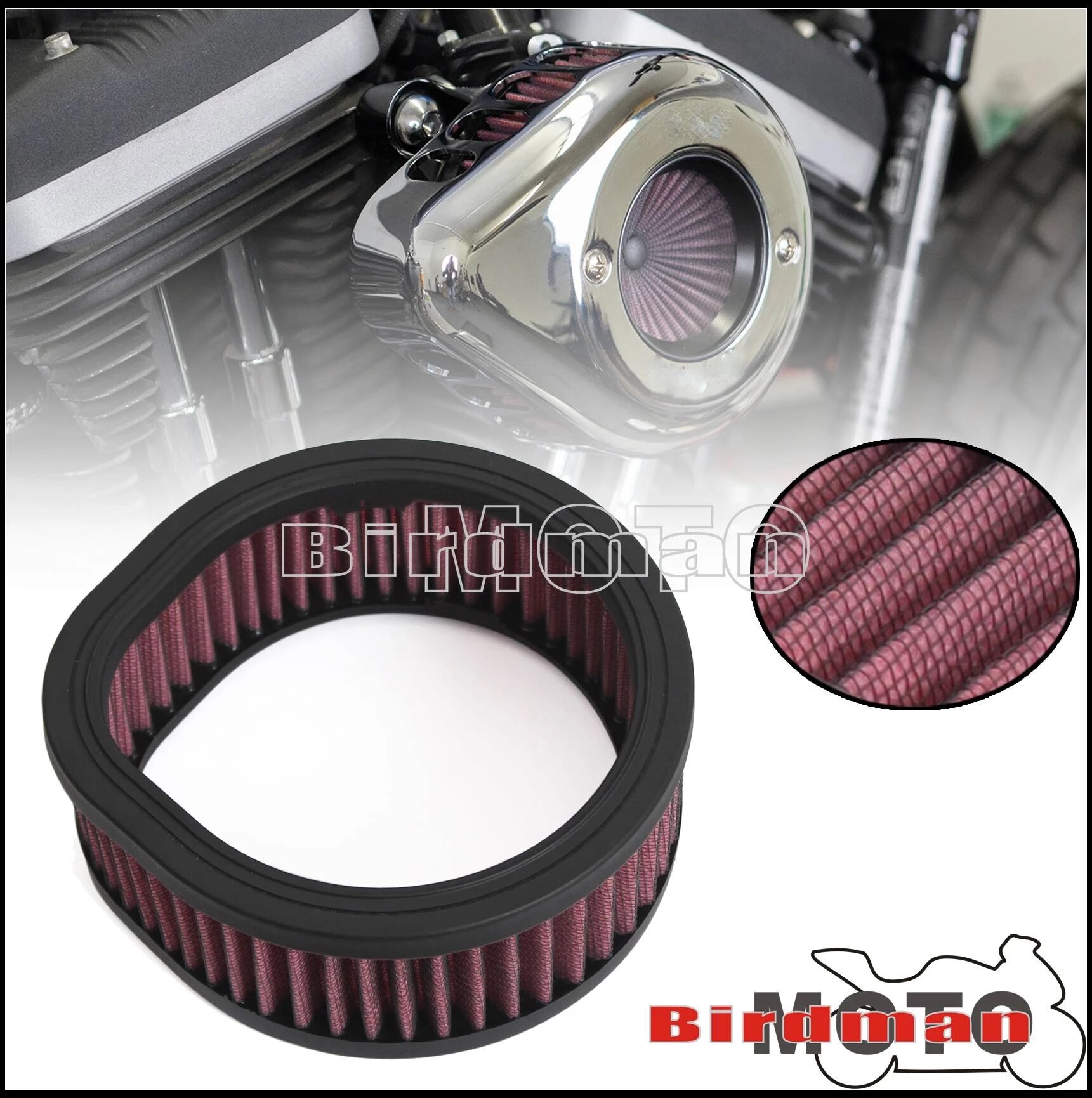 

Воздушный фильтр для мотоцикла Harley S & S Super E и G Carb