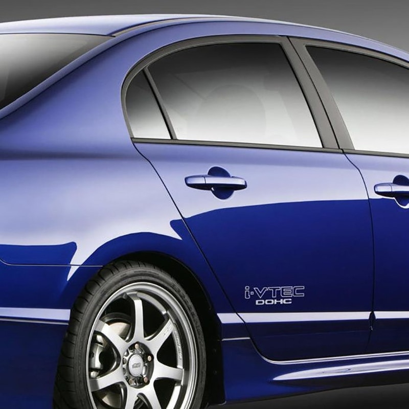 

I-VTEC DOHC эмблема логотип виниловые наклейки, декор боковой двери автомобиля виниловые водонепроницаемые гоночные наклейки для Honda CIVIC
