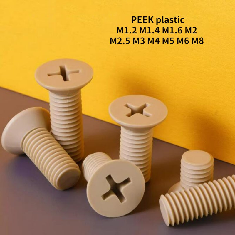 

PEEK винты с потайной головкой M1.2-M8