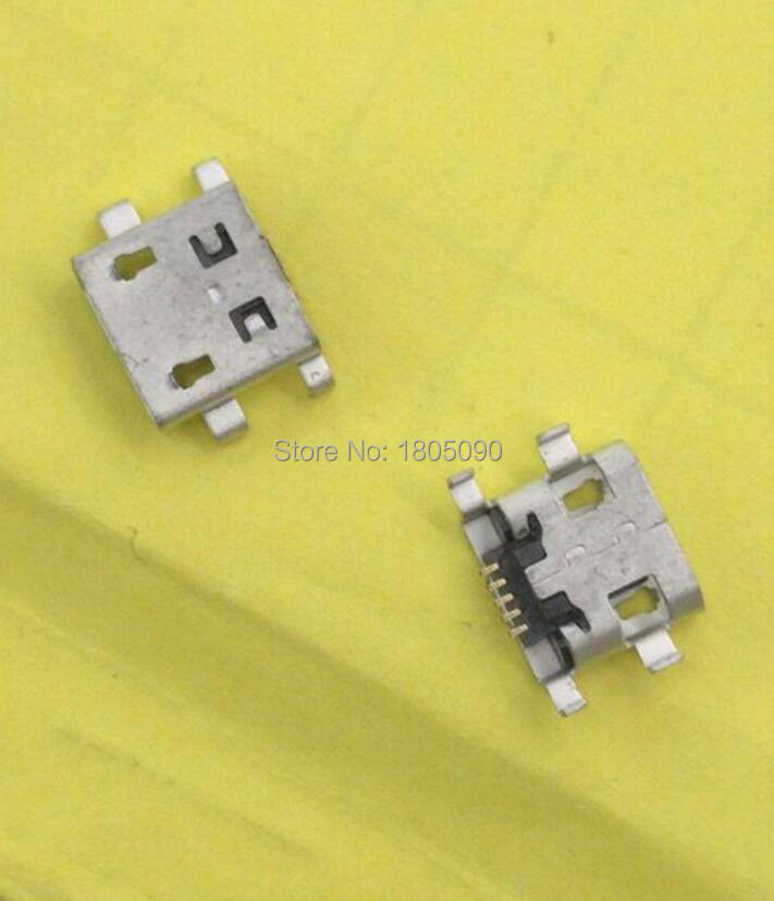 

100 шт. микро-usb; мини-разъем 5pin Тяжелая пластина 0,9 мм DIP4 плоский без стороны длинный корпус для zte V880 мобильный телефон зарядка Хвостовая розетка