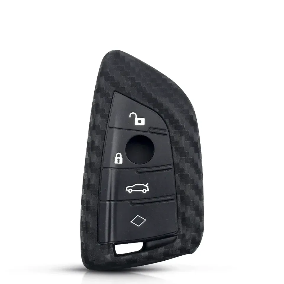 

Силиконовый чехол KEYYOU 3/4 BT Carbon Fibler для BMW X1 X3 X4 X5 X6 F15 F16 F48 G30 G38 525 540 740 1 2 5 7