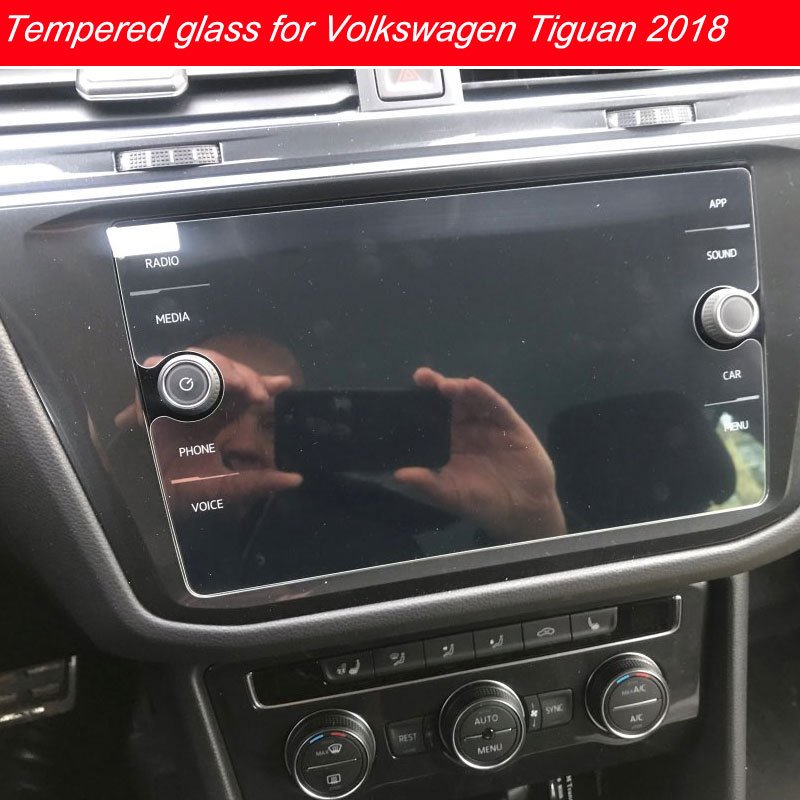 

8-дюймовая пленка из закаленного стекла для Volkswagen Tiguan, защитная пленка для экрана автомобиля, GPS-навигация, ЖК-закаленная пленка