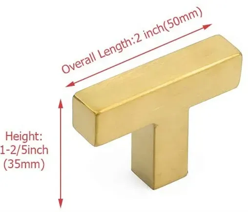 

Золотые квадратные ручки для шкафа, матовая латунь, кухонная фурнитура, современные дверные ручки для ящика, мебели, шкафа, выдвижного ящика