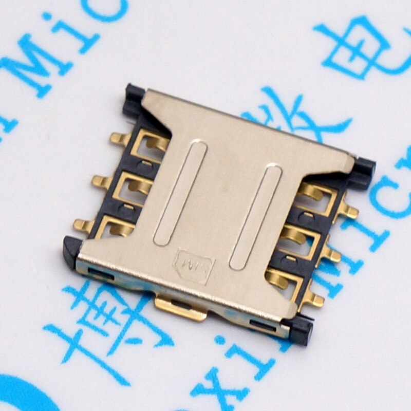 

50 шт. вставной держатель для карт Nano-SIM, 6P, держатель для микрокарты, слот для карт мобильного телефона, выдвижная маленькая карта Nano-SIM