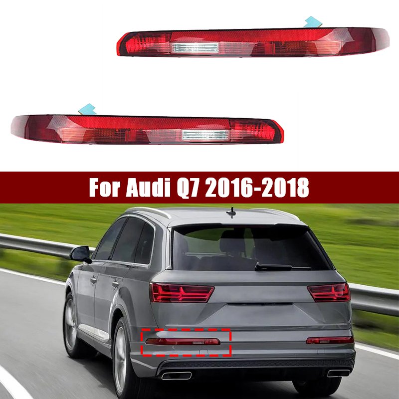 

4М 0945096 4М 0945095 Задний бампер автомобиля, стоп-сигнал для Audi Q7 2016-2018, противотуманные фары, указатель поворота, лампа заднего хода с 4 лампочками