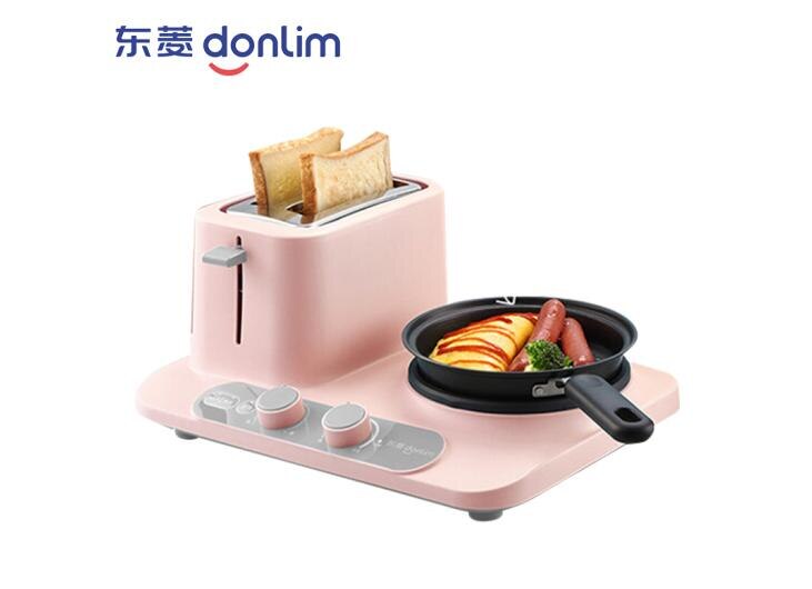 

Donlim DL-3405 3в1 хлебопечка кофеварка бытовая машина для завтрака жареные яйца пароварка розовая плита «сделай сам» 220-230-240 В