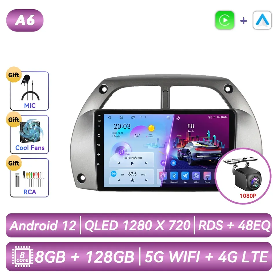 

Для Toyota RAV4 Rav 4 2001 2002 2003 2004 2005 2006 автомобильный радиоприемник Android автомобильный мультимедийный плеер Carplay экран авто стерео
