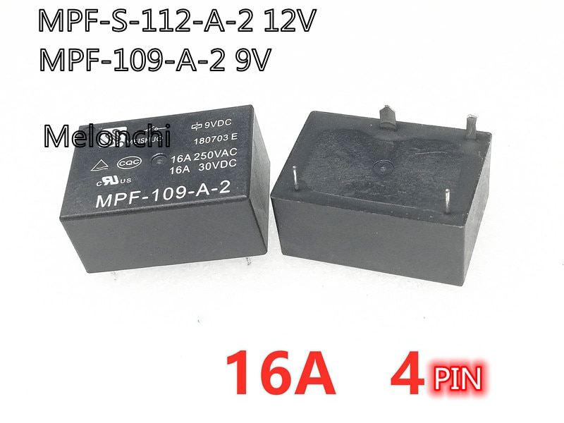 

Оригинальное реле Φ 9 В постоянного тока MPF-109-A-2 12 В постоянного тока MPF 110 A 2 9 в MPF S 112 A 2 12 В 4 контакта
