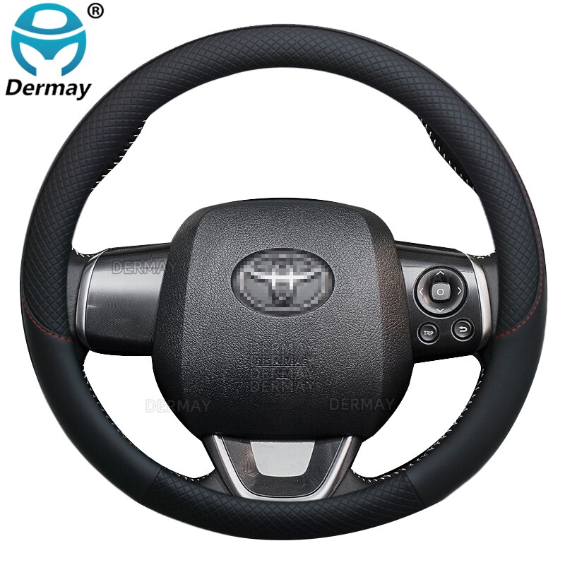

Для Toyota Sienta Shienta XP80 XP170 2003 ~ 2022 чехол рулевого колеса автомобиля, Нескользящие, 100% DERMAY, брендовые автомобильные аксессуары