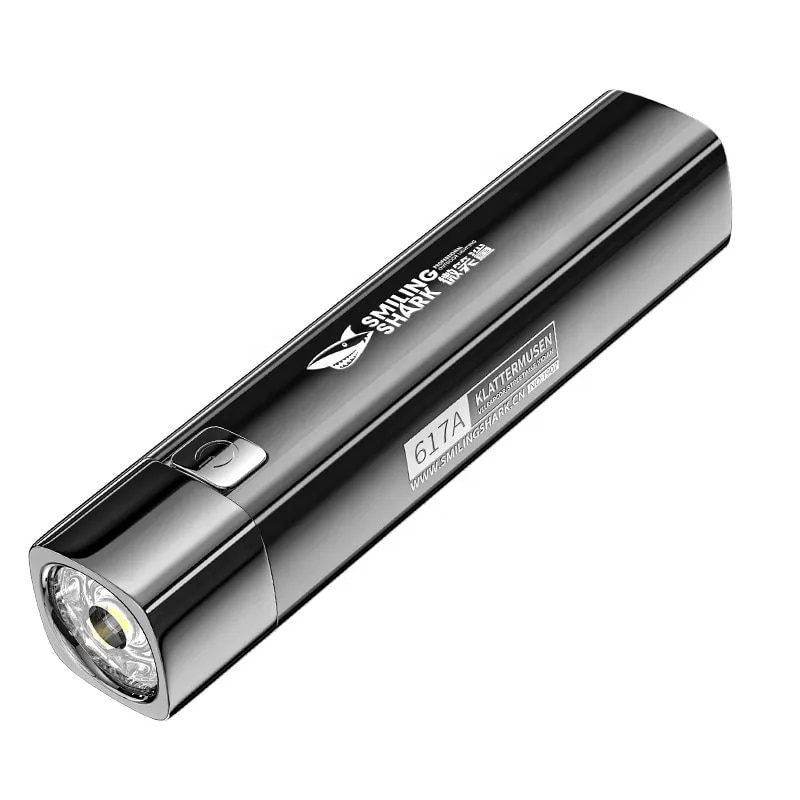 

Светодиодный фонарик USB, 1 Вт, IP66, 450 люмен, 200-500 м, черный