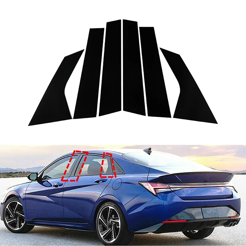 

6 Шт., Наклейки На Края Двери Автомобиля, Наклейки Для Hyundai Elantra 2021-2023, Внешние Аксессуары, Чехлы Для Колонок BC