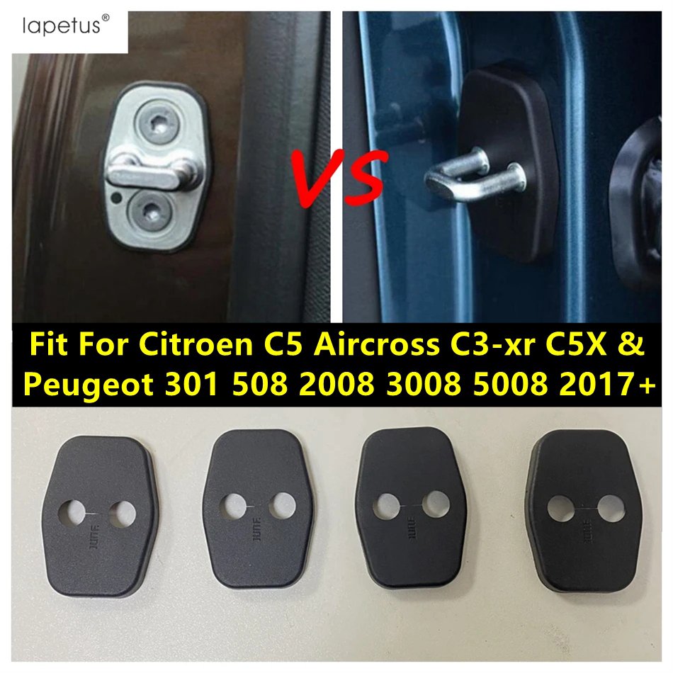 

Автомобильный Дверной замок, дневная обшивка, аксессуары для Citroen C5 Aircross Кепка с пряжкой C5X и Peugeot 301 508 2008 3008 5008-2017