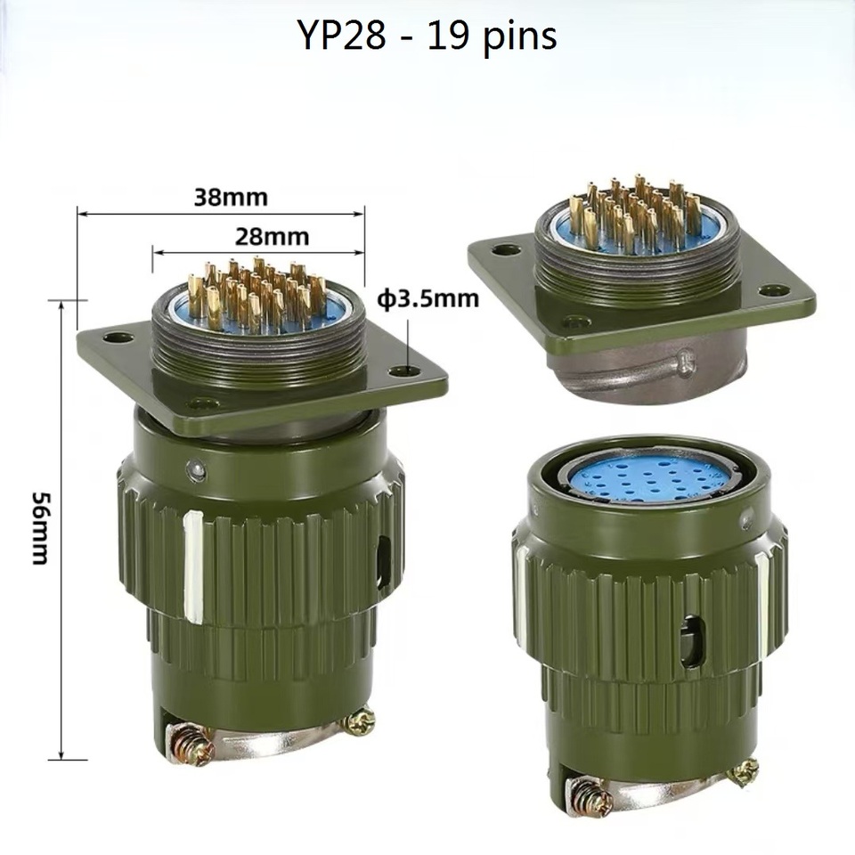 

Авиационная вилка YP21/YP28/YP36, 65 контактов