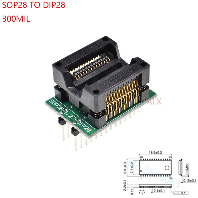 

Адаптер SOP28 to DIP28 ALINSIN