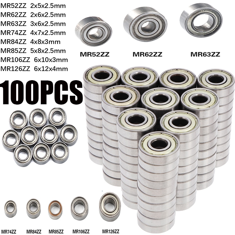 

Мини-подшипники стальные MR52 ZZ MR62ZZ MR63ZZ MR74ZZ MR84ZZ MR85ZZ MR106ZZ MR126ZZ
